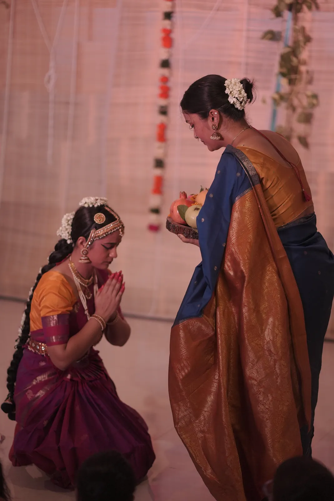 Indīvarā Arts students performing on stage